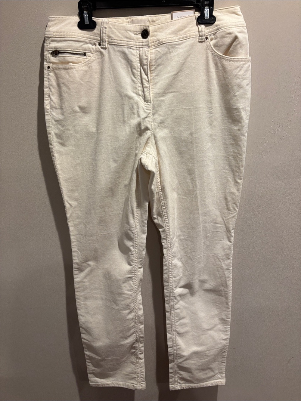 Chico's Cream Corduroy Pants size 1.5